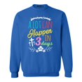thumbnail image 1 of Shop4Ever Men's A Lot Can Happen in 3 Days Easter Christian Crewneck Sweatshirt X-Large Royal Blue, 1 of 5