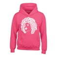 thumbnail image 1 of Shop4Ever Men's African American Woman Afro Word Cloud Hooded Sweatshirt Hoodie Large Heliconia Pink, 1 of 5