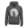 thumbnail image 1 of Shop4Ever Men's African American Woman Afro Word Cloud Hooded Sweatshirt Hoodie Small Charcoal, 1 of 5