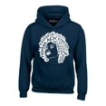 thumbnail image 1 of Shop4Ever Men's African American Woman Afro Word Cloud Hooded Sweatshirt Hoodie XXX-Large Navy, 1 of 5