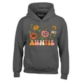 thumbnail image 1 of Shop4Ever Men's Auntie Floral Flowers Retro Groovy Wildflowers Aesthetic Hooded Sweatshirt Hoodie Small Charcoal, 1 of 5