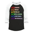 thumbnail image 1 of Shop4Ever Men's Autism Always Unique Raglan Baseball Shirt Medium Black/White, 1 of 4