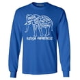 thumbnail image 1 of Shop4Ever Men's Autism Awareness Elephant Long Sleeve Shirt Small Royal Blue, 1 of 5