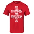 thumbnail image 1 of Shop4Ever Men's Autism Awareness Puzzle Piece Word Cloud Graphic T-shirt Large Red, 1 of 5