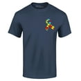 thumbnail image 1 of Shop4Ever Men's Autism Awareness Puzzle Ribbon Pocket Size Graphic T-shirt Large Navy, 1 of 5