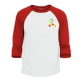 thumbnail image 1 of Shop4Ever Men's Autism Awareness Puzzle Ribbon Pocket Size Raglan Baseball Shirt XX-LargeWhite/Navy, 1 of 3