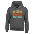 thumbnail image 1 of Shop4Ever Men's Awesome Like My Daughter Hooded Sweatshirt Hoodie Medium Charcoal, 1 of 5