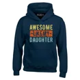 thumbnail image 1 of Shop4Ever Men's Awesome Like My Daughter Hooded Sweatshirt Hoodie Medium Navy, 1 of 5