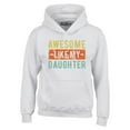 thumbnail image 1 of Shop4Ever Men's Awesome Like My Daughter Hooded Sweatshirt Hoodie XXX-Large White, 1 of 5