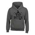 thumbnail image 1 of Shop4Ever Men's Bad Witch "BLACK" Halloween Costume Hooded Sweatshirt Hoodie XX-Large Charcoal, 1 of 5