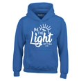 thumbnail image 1 of Shop4Ever Men's Be The Light Matthew 5:14 Hooded Sweatshirt Hoodie Large Royal Blue, 1 of 5