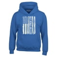 thumbnail image 1 of Shop4Ever Men's Best Bonus Dad Ever American Flag Patriotic Hooded Sweatshirt Hoodie Medium Royal Blue, 1 of 5