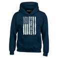 thumbnail image 1 of Shop4Ever Men's Best Bonus Dad Ever American Flag Patriotic Hooded Sweatshirt Hoodie X-Large Navy, 1 of 5