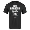 thumbnail image 1 of Shop4Ever Men's Best Grandpa By Par Golf Father's Day Graphic T-shirt Large Black, 1 of 5