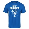 thumbnail image 1 of Shop4Ever Men's Best Grandpa By Par Golf Father's Day Graphic T-shirt Medium Royal Blue, 1 of 5