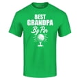 thumbnail image 1 of Shop4Ever Men's Best Grandpa By Par Golf Father's Day Graphic T-shirt Small Irish Green, 1 of 5