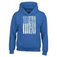 thumbnail image 1 of Shop4Ever Men's Best Husband Ever American Flag Patriotic Hooded Sweatshirt Hoodie Medium Royal Blue, 1 of 5
