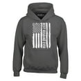 thumbnail image 1 of Shop4Ever Men's Best Husband Ever American Flag Patriotic Hooded Sweatshirt Hoodie X-Large Charcoal, 1 of 5