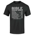 thumbnail image 1 of Shop4Ever Men's Bible Emergency Numbers Verses Available 24/7 Graphic T-shirt Small Black, 1 of 5