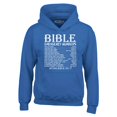 thumbnail image 1 of Shop4Ever Men's Bible Emergency Numbers Verses Available 24/7 Hooded Sweatshirt Hoodie X-Large Royal Blue, 1 of 5