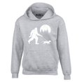 thumbnail image 1 of Shop4Ever Men's  Bigfoot Walking Wiener Dog Funny Sasquatch Dachshund Hooded Sweatshirt Hoodie XX-Large Sports Grey, 1 of 5