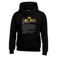 thumbnail image 1 of Shop4Ever Men's Black Father Definition King Hooded Sweatshirt Hoodie XXXXX-Large Black, 1 of 5