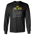 thumbnail image 1 of Shop4Ever Men's Black Father Definition King Long Sleeve Shirt 2XL Black, 1 of 5