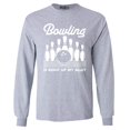 thumbnail image 1 of Shop4Ever Men's Bowling is Right Up My Alley Bowler Long Sleeve Shirt Small Sports Grey, 1 of 5