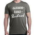 thumbnail image 1 of Shop4Ever Men's Boyfriend Fiance Husband Wedding Graphic T-shirt XXX-Large Charcoal, 1 of 5