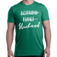 thumbnail image 1 of Shop4Ever Men's Boyfriend Fiance Husband Wedding Graphic T-shirt XXX-Large Kelly, 1 of 5