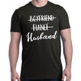 thumbnail image 1 of Shop4Ever Men's Boyfriend Fiance Husband Wedding Graphic T-shirt XXXX-Large Black, 1 of 5