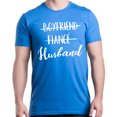 thumbnail image 1 of Shop4Ever Men's Boyfriend Fiance Husband Wedding Graphic T-shirt XXXX-Large Royal Blue, 1 of 5