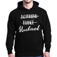 thumbnail image 1 of Shop4Ever Men's Boyfriend Fiance Husband Wedding Hooded Sweatshirt Hoodie Large Black, 1 of 5