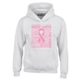 thumbnail image 1 of Shop4Ever Men's Breast Cancer Awareness Pink Ribbon Word Cloud Hooded Sweatshirt Hoodie XX-Large White, 1 of 5