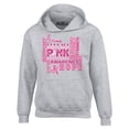 thumbnail image 1 of Shop4Ever Men's Breast Cancer Support Fight Ribbon Awareness Hooded Sweatshirt Hoodie XX-Large Sports Grey, 1 of 5