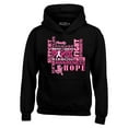 thumbnail image 1 of Shop4Ever Men's Breast Cancer Support Fight Ribbon Awareness Hooded Sweatshirt Hoodie XXX-Large Black, 1 of 5