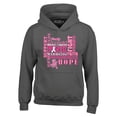 thumbnail image 1 of Shop4Ever Men's Breast Cancer Support Fight Ribbon Awareness Hooded Sweatshirt Hoodie XXX-Large Charcoal, 1 of 5