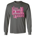 thumbnail image 1 of Shop4Ever Men's Breast Cancer Support Fight Ribbon Awareness Long Sleeve Shirt Large Charcoal, 1 of 5