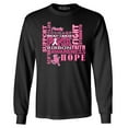 thumbnail image 1 of Shop4Ever Men's Breast Cancer Support Fight Ribbon Awareness Long Sleeve Shirt X-Large Black, 1 of 5
