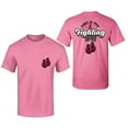 thumbnail image 1 of Shop4Ever Men's Breast Cancer This Is My Fighting Shirt  Graphic T-shirt XXXX-Large Azalea Pink, 1 of 5
