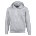 thumbnail image 1 of Shop4Ever Men's Bride's Wedding Ring Finger Engagement Hooded Sweatshirt Hoodie X-Large Sports Grey, 1 of 5