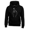 thumbnail image 1 of Shop4Ever Men's Bride's Wedding Ring Finger Engagement Hooded Sweatshirt Hoodie XXXX-Large Black, 1 of 5