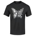 thumbnail image 1 of Shop4Ever Men's Butterfly Verse I Can Do All Things Through Christ Graphic T-shirt Large Black, 1 of 5