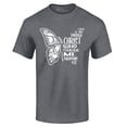 thumbnail image 1 of Shop4Ever Men's Butterfly Verse I Can Do All Things Through Christ Graphic T-shirt X-Large Dark Heather, 1 of 5