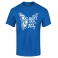 thumbnail image 1 of Shop4Ever Men's Butterfly Verse I Can Do All Things Through Christ Graphic T-shirt XXXX-Large Royal Blue, 1 of 5