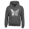 thumbnail image 1 of Shop4Ever Men's Butterfly Verse I Can Do All Things Through Christ Hooded Sweatshirt Hoodie Medium Charcoal, 1 of 5