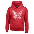 thumbnail image 1 of Shop4Ever Men's Butterfly Verse I Can Do All Things Through Christ Hooded Sweatshirt Hoodie XXX-Large Red, 1 of 5