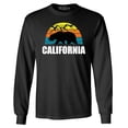 thumbnail image 1 of Shop4Ever Men's California State Bear Mountains Retro Horizon Long Sleeve Shirt 2XL Black, 1 of 5