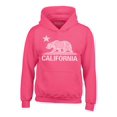 thumbnail image 1 of Shop4Ever Men's California Vintage Bear Hooded Sweatshirt Hoodie Medium Heliconia Pink, 1 of 5