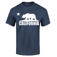 thumbnail image 1 of Shop4Ever Men's California White Bear Hoodies Republic of CA  Graphic T-shirt XX-Large Navy, 1 of 5